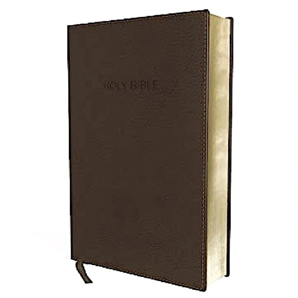 NIV Foundation Study Bible, Leathersoft, Brown, Red Letter NIB